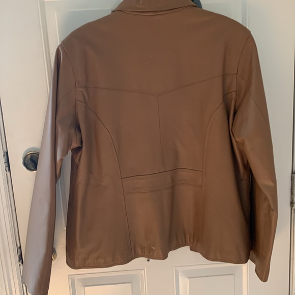 Leather jacket size 4x Tan unisex (Leather Man) - Picture 3 of 3